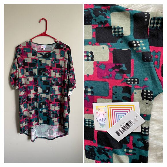 NWT XS Lularoe Abstract Print Irma - Picture 3 of 5